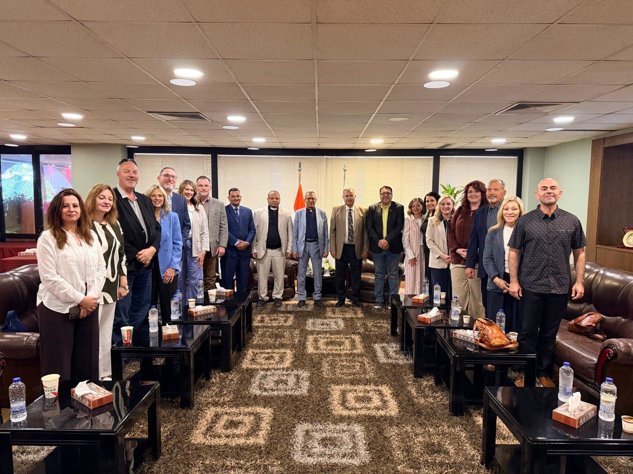 رئيس الطائفة الإنجيلية يستقبل وفد كلية «اكسبلورنيشنز» الأمريكية